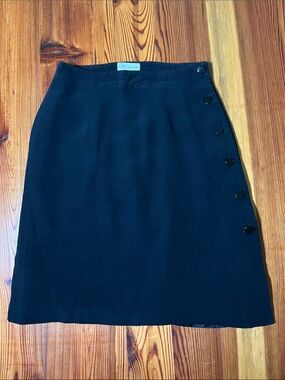 Vintage Ann Taylor A-Line Side-Button Skirt, Size 4